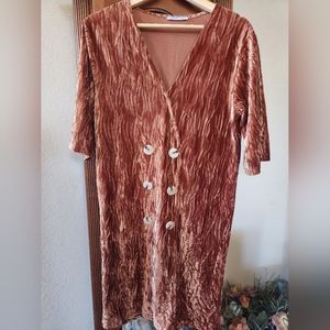 Zara Bronze Velvet Buttons Small